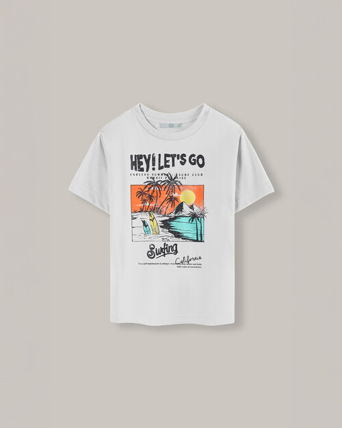 Playera Manga Corta Con Gráfico